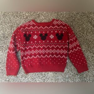 Little Sleepies Red Mickey Mouse Sweater
